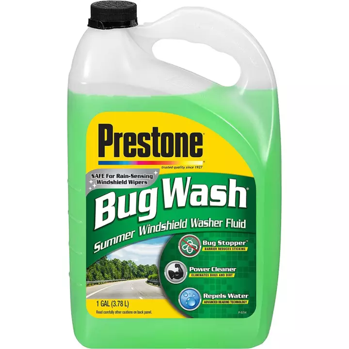 Nước Rửa Kính màu xanh dùng cho xe hơi Prestone Bug Wash 3,78 Lít